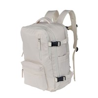 Mochila  Bolso de mano para viaje grande porta Laptop Beige Kuzler